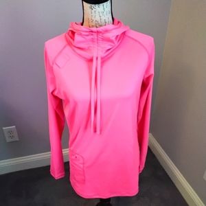 Found Pink Hooded Long-sleeved Shirt - M